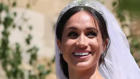 PA The Duchess of Sussex on her wedding day