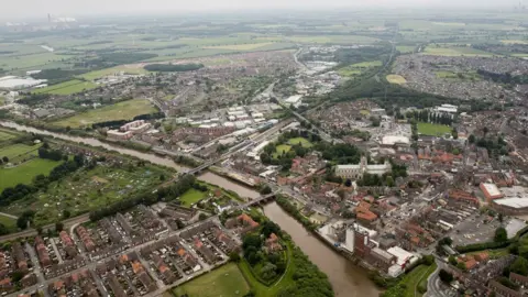 North Yorkshire Council Aerial view of Selby