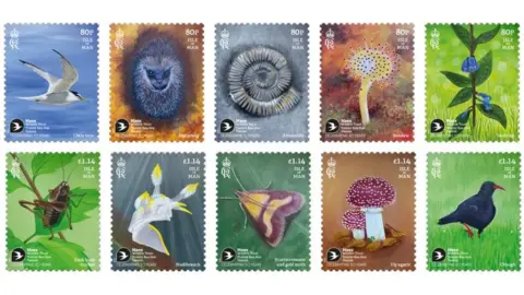 IOMPO Stamps featuring animals fauna and flora