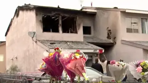 CBS News Burned home