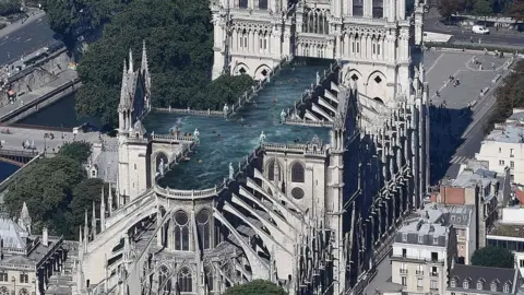 Ulf Mejergren Architects Notre Dame Cathedral with a rooftop pool