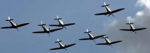 PA Spitfires at Duxford