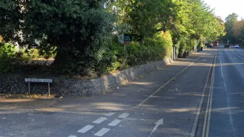 Google Road sign of Albemarle road