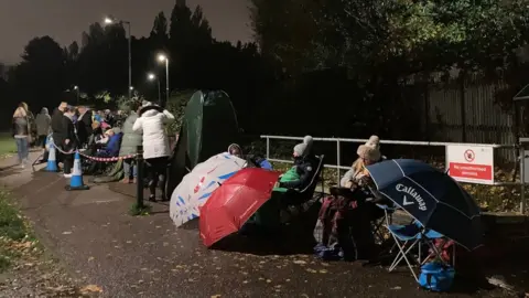 Katy Lewis/BBC Queue for BBC Strictly Come Dancing