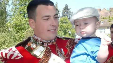 PA Media Lee Rigby and his son Jack