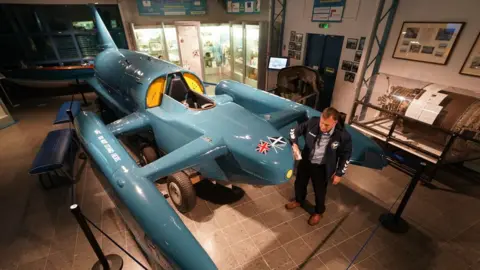 PA Media/Owen Humphreys Bluebird K7 at the Ruskin Museum