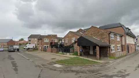Google Street view of buildings on a street