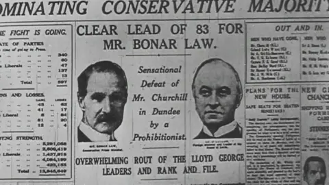 Pathe Churchill defeat