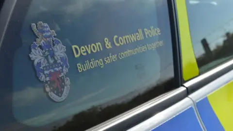 BBC Devon & Cornwall Police window on car