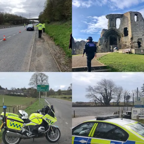 North Wales Police Police on patrol in north Wales