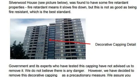 St Leger Homes Detail of the letter sent to residents