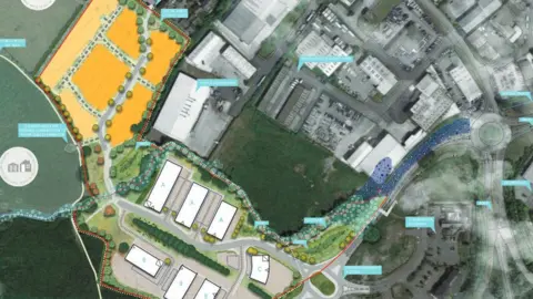 Place By Design  Proposed site of new housing and business development on A371 Lawrence Hill in Wincanton