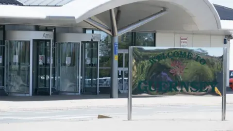 BBC Guernsey airport arrivals