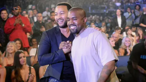 Getty Images John Legend and Kanye West