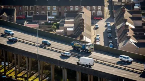 Getty Images M4 in Port Talbot