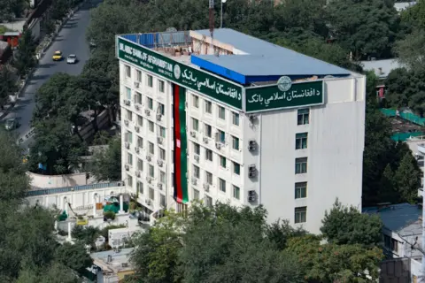 IBA Islamic Bank of Afghanistan's head office in Kabul.