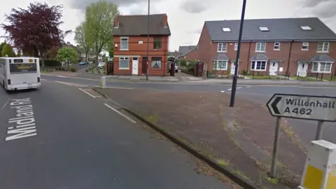 Google Midland Road in Darlaston