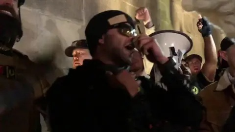 Former leader of the Proud Boys Enrique Tarrio