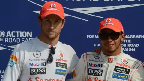 Getty Images Jenson Button and Lewis Hamilton