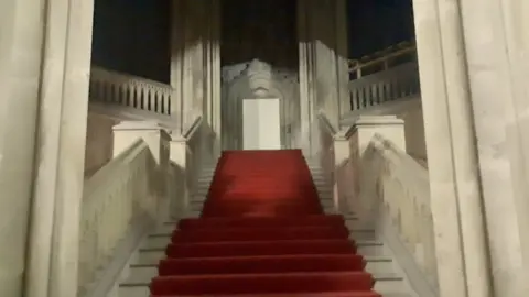 Mark Rees Margam Castle stairs