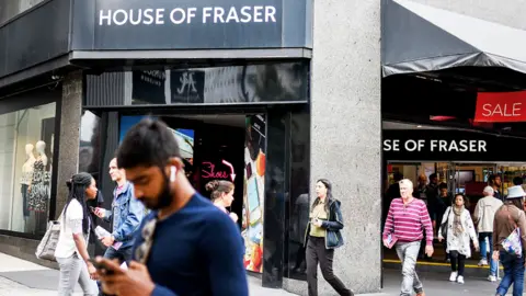 Getty Images A House of Fraser store in Central London