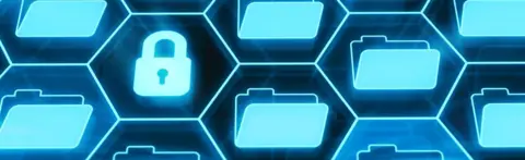 Getty Images Creative image of lock and folders