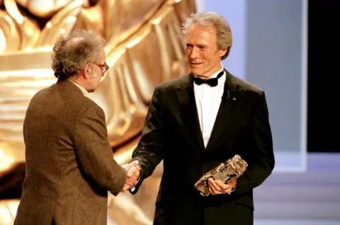 Getty Images Jean-Luc Godard and Clint Eastwood