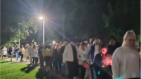 Royal Borough of Greenwich council People joined a memorial walk from Cator Park to Pegler Square