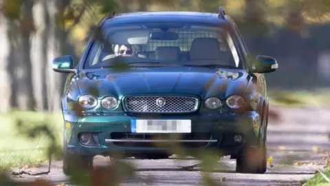 REX/Shutterstock The Queen driving in Windsor on 1 November 2021