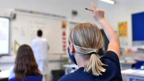 Getty Images A student at a school in London