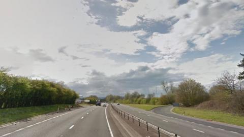 Person Airlifted After Serious Crash On A40 At Raglan - BBC News