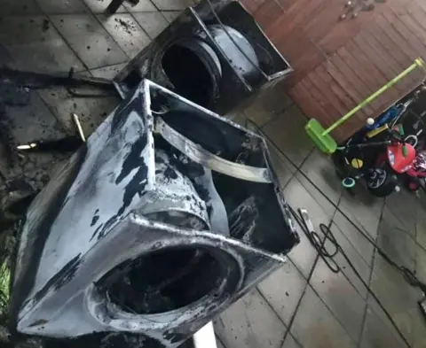 Josh Meek Aftermath of a fire on Briarbank Avenue, Carlton, Nottingham