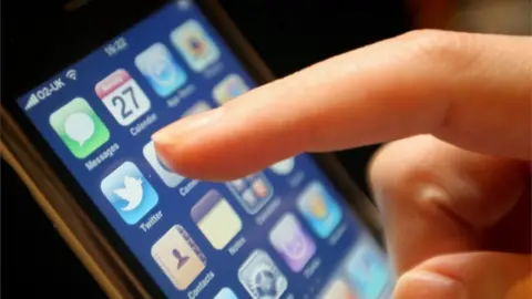 PA Twitter seen displayed on the screen of an iPhone