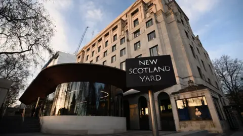 EPA File photo of exterior of New Scotland Yard in London.