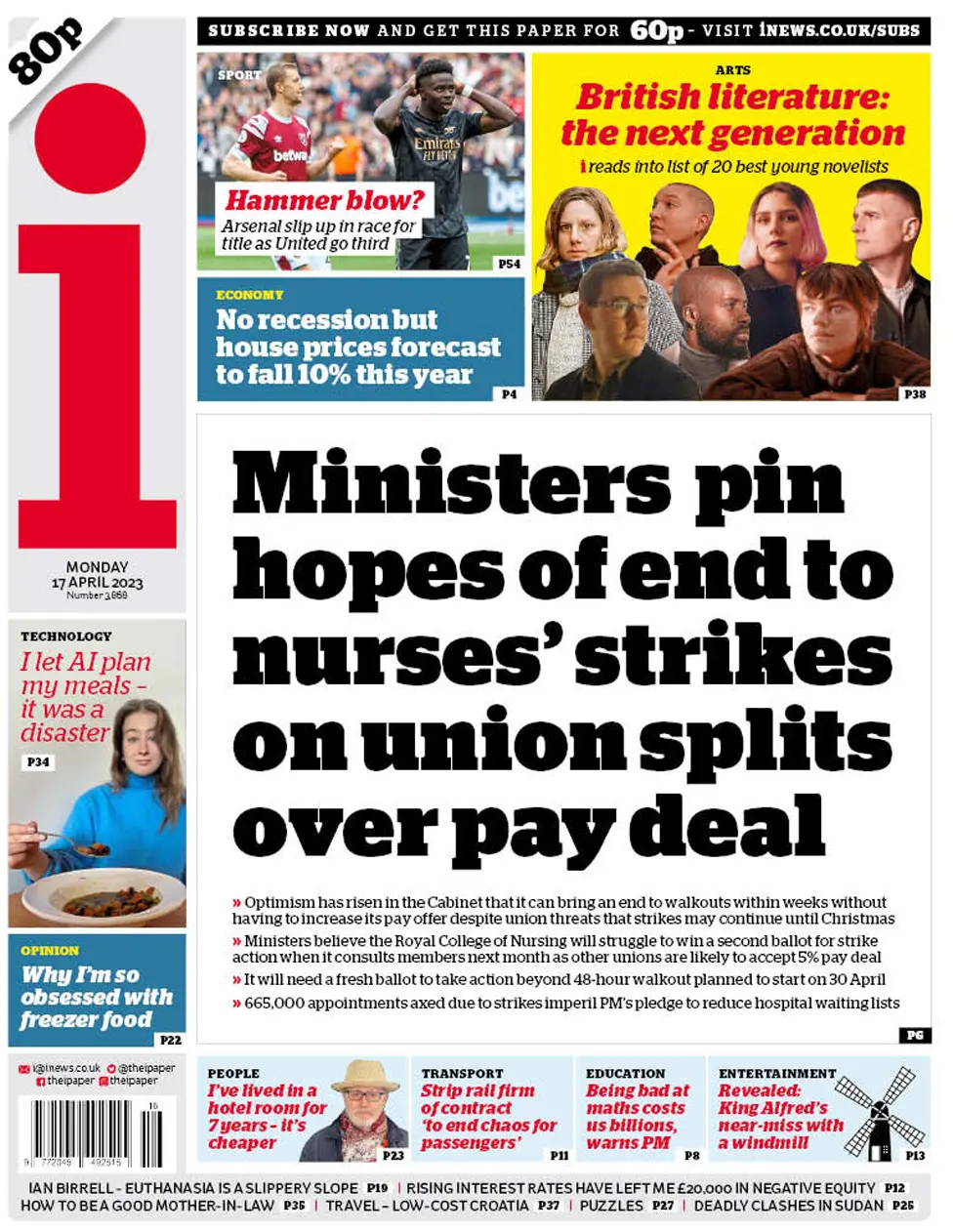 Empics The I Front Page