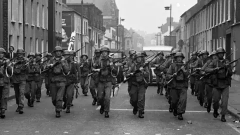 Independent News and Media/GETTY IMAGES The army was deployed to Northern Ireland in August 1969