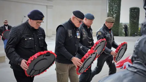 National Memorial Arboretum Wreaths being laid at the memorial