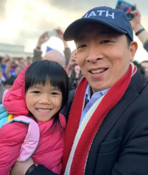 BBC News Yang a young supporter