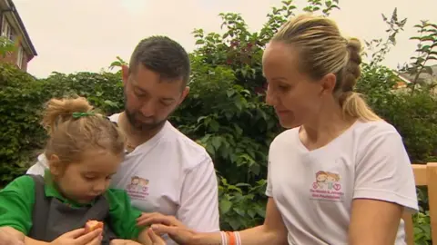 BBC Jessica Rich with her dad, Matthew, and mum, Gail