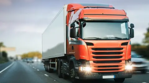 Getty Images An HGV on a motorway