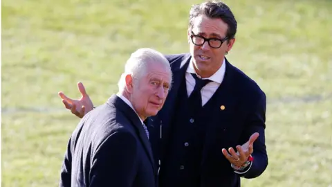 REUTERS/Ed Sykes Ryan Reynolds with King Charles III