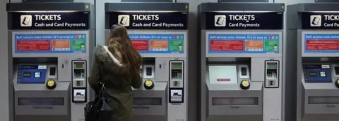 PA Rail ticket machines