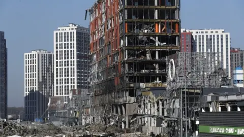 European Pressphoto Agency Remains of Retroville shopping centre in Kyiv