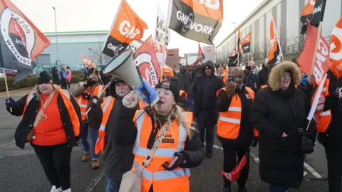 PA Media A GMB strike