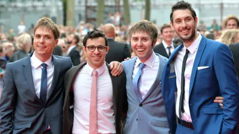 Getty Images Joe Thomas, Simon Bird, James Buckley and Blake Harrison