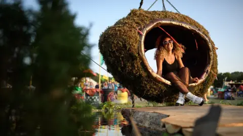 Getty Images Glastonbury reveller