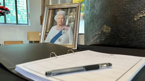 Richard Smith/BBC Book of condolence at Chelmsford Cathedral