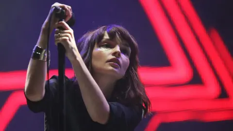 Getty Images Chrvches singer Lauren Mayberry
