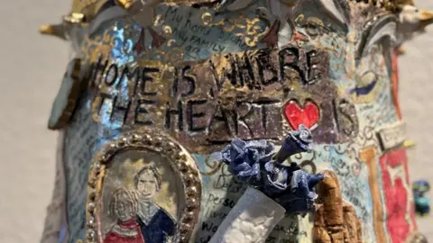 BBC Jo Lewy's ceramic piece inspired by the theme of home on display