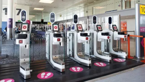 Gatwick Airport Gatwick facial recognition scanners